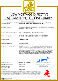 拼搏在线官网耐高温电线CE证书