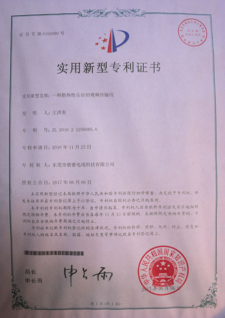 一种散热性优良的视频传输线