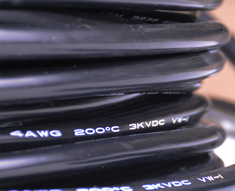 High Voltage 25 sq mm ul3239 4 awgSilicone Rubber Cable Wire 3KV 3
