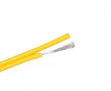 22 awg Flexible Silicone Rubber 2 Pin Flat Ribbon Electric Cable